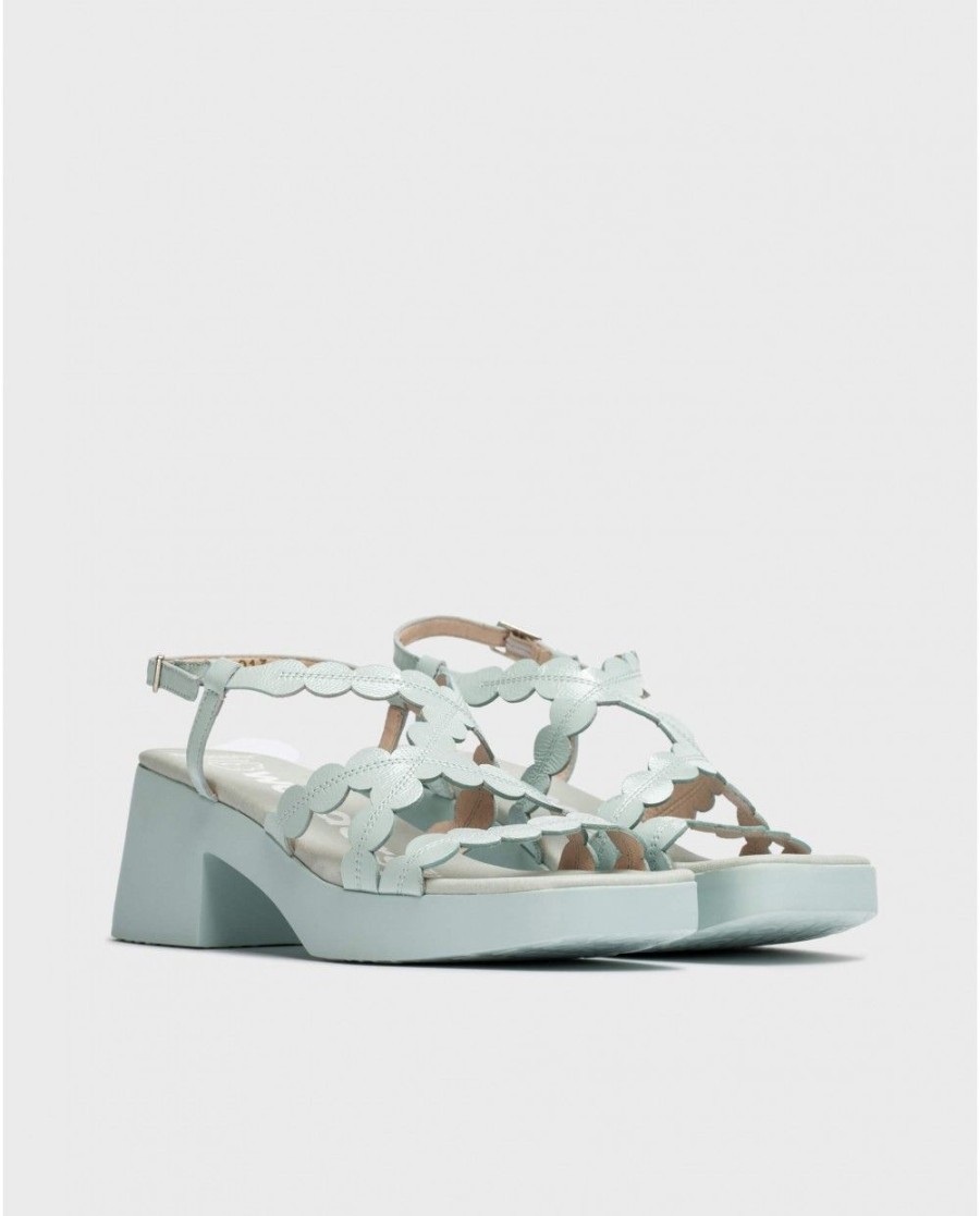 Wonders Blue Neus Heeled Sandals | Sandals