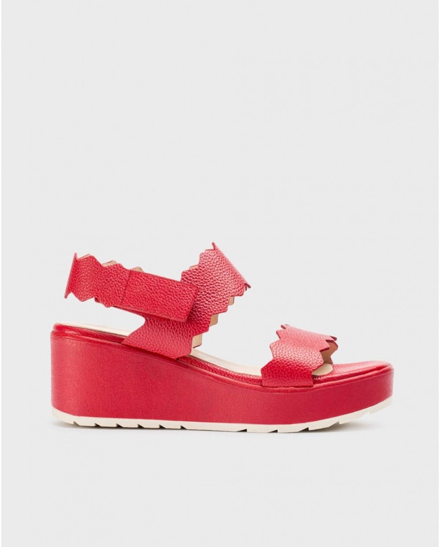 Wonders Red Purpura Sandals | Sandals