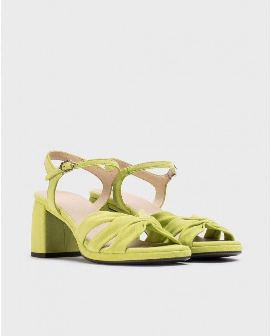 Wonders Green Gisela Heeled Sandals | Heels