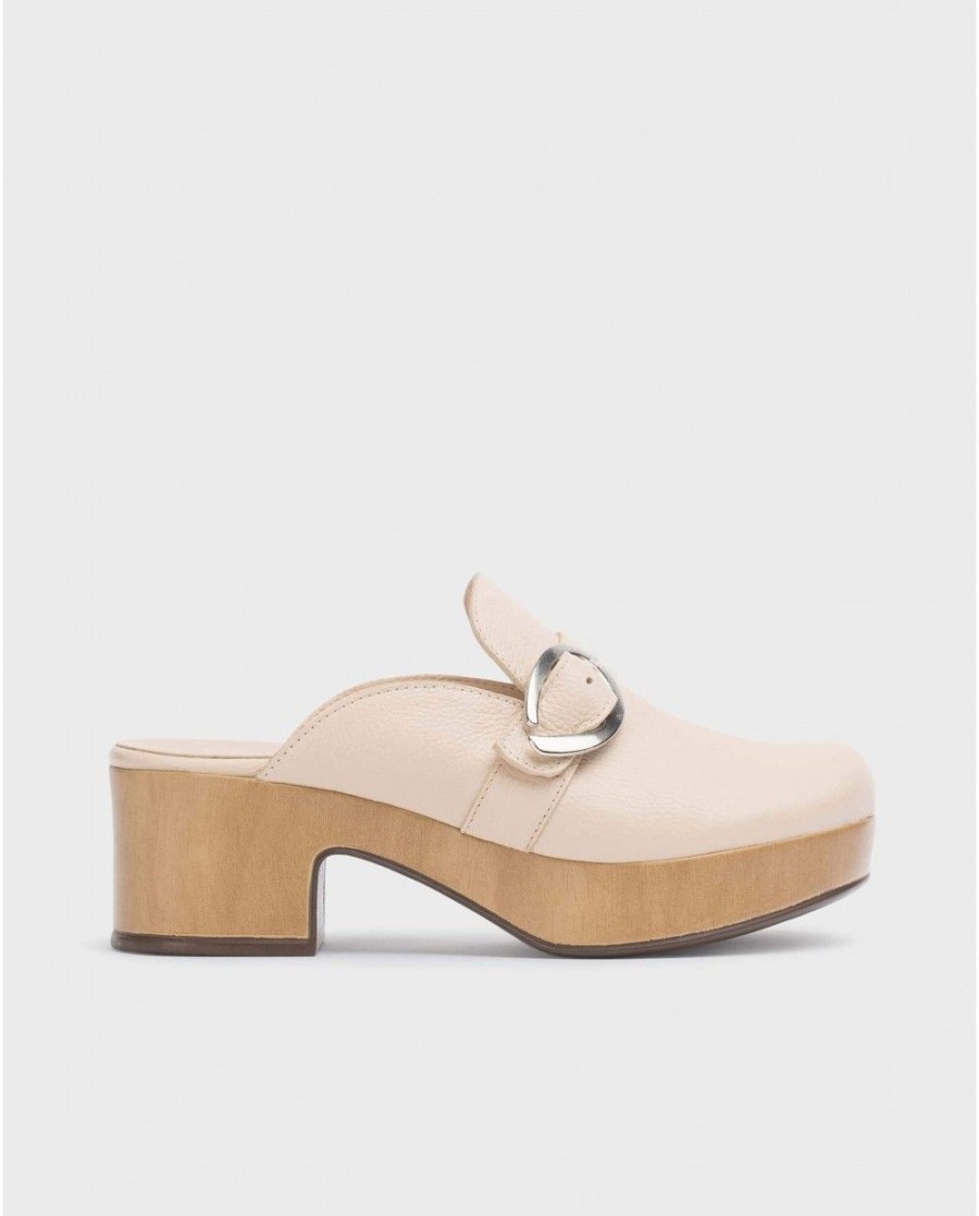 Wonders Beige Slow Clog | Platforms