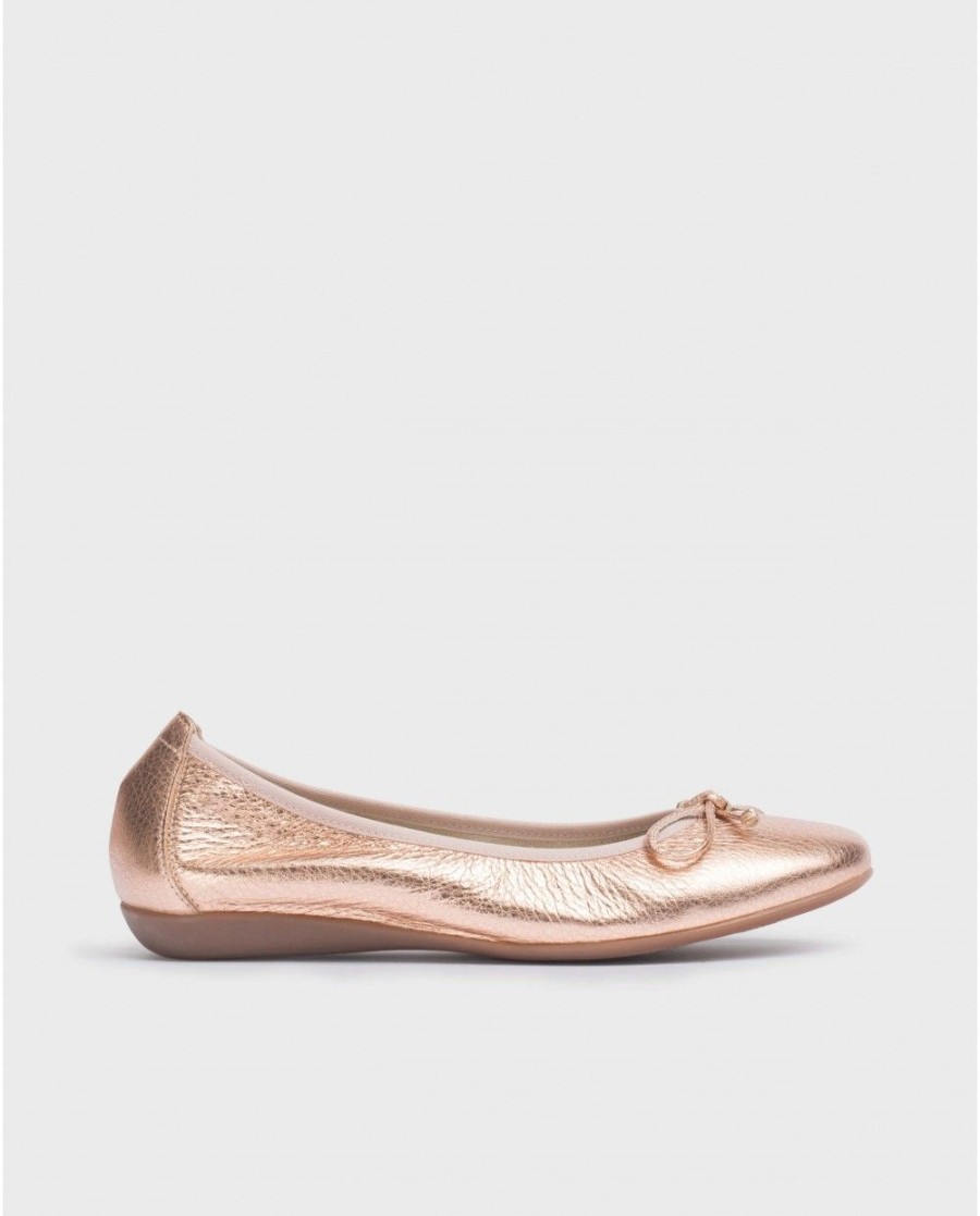 Wonders Pink Bo Ballet Pump | Flat Shoes