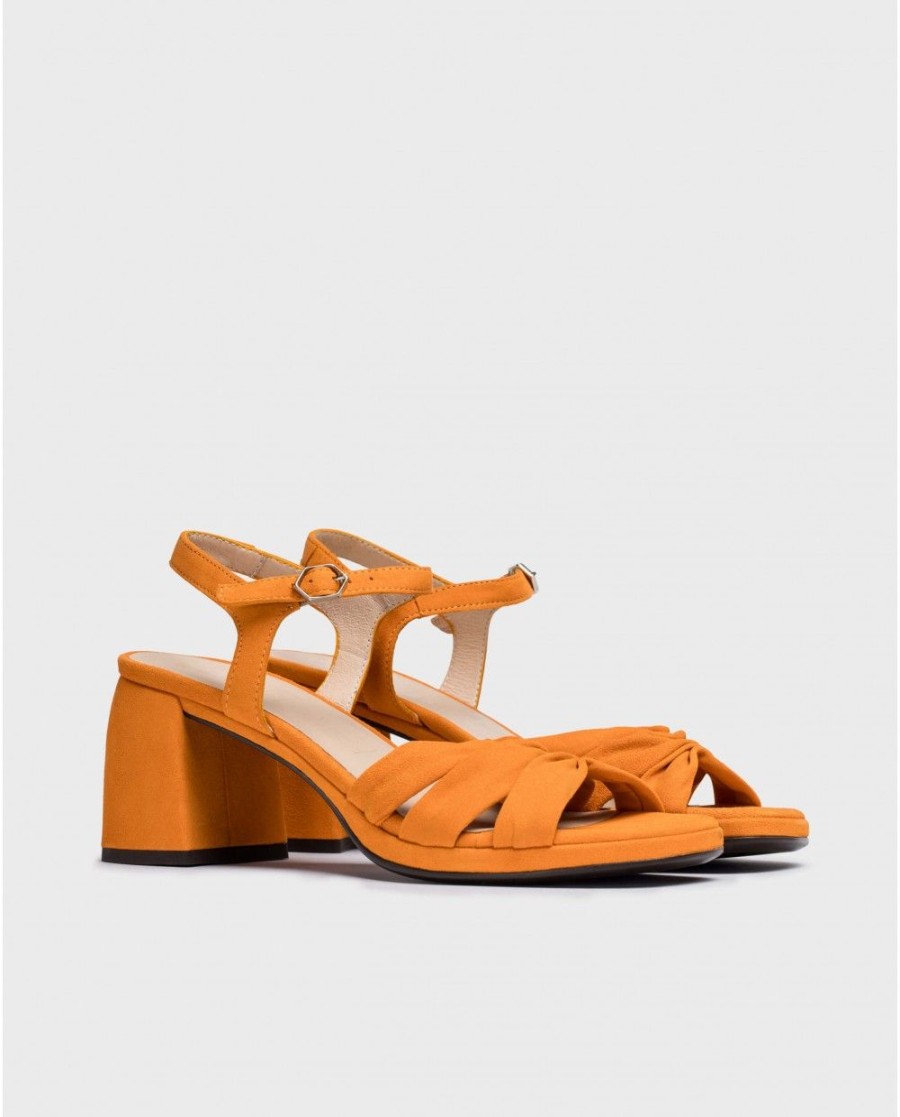 Wonders Orange Gisela Heeled Sandals | Heels