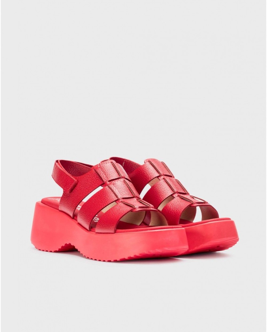 Wonders Red Nora Sandals | Sandals